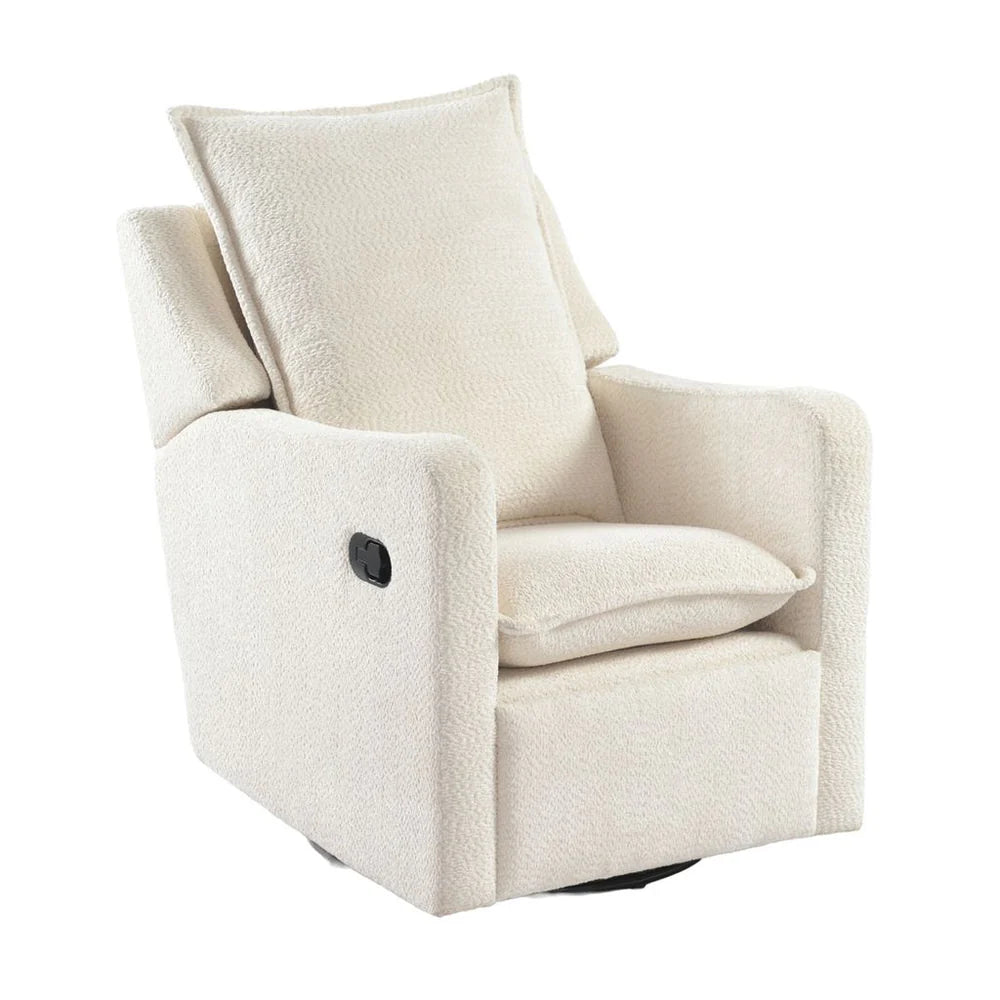 Bebe & Beyond Nestler Nursing Chair – White Boucle