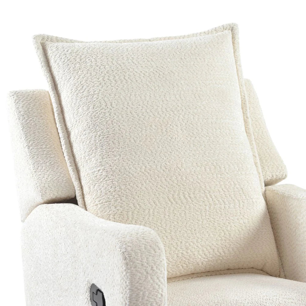 Bebe & Beyond Nestler Nursing Chair – White Boucle