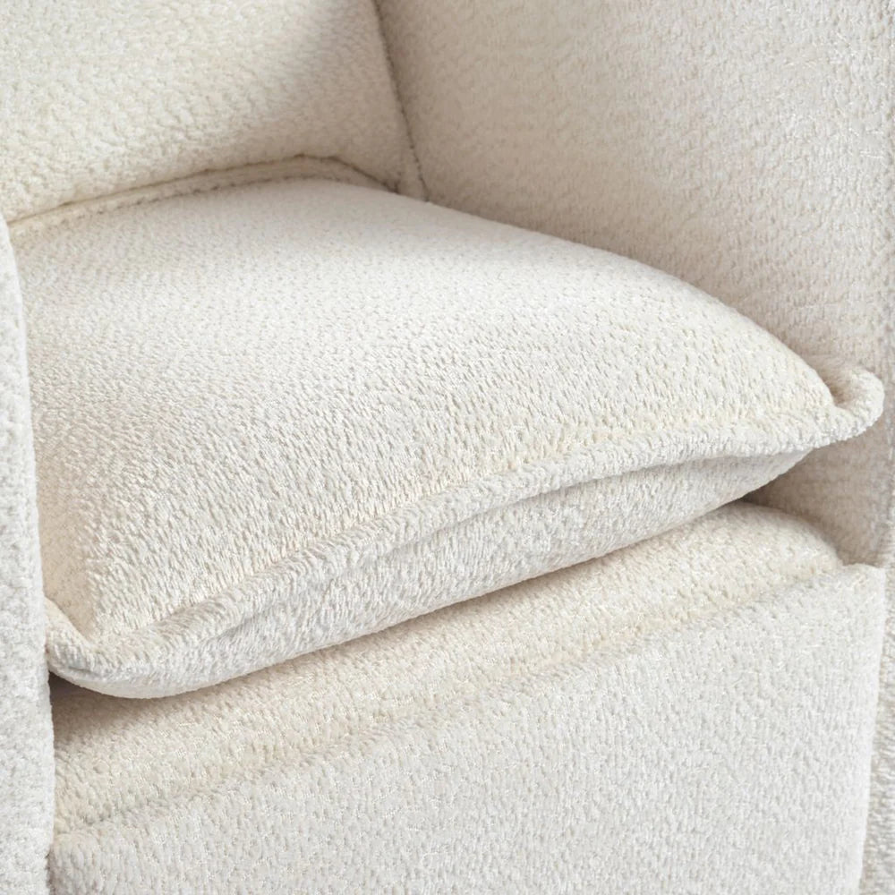 Bebe & Beyond Nestler Nursing Chair – White Boucle