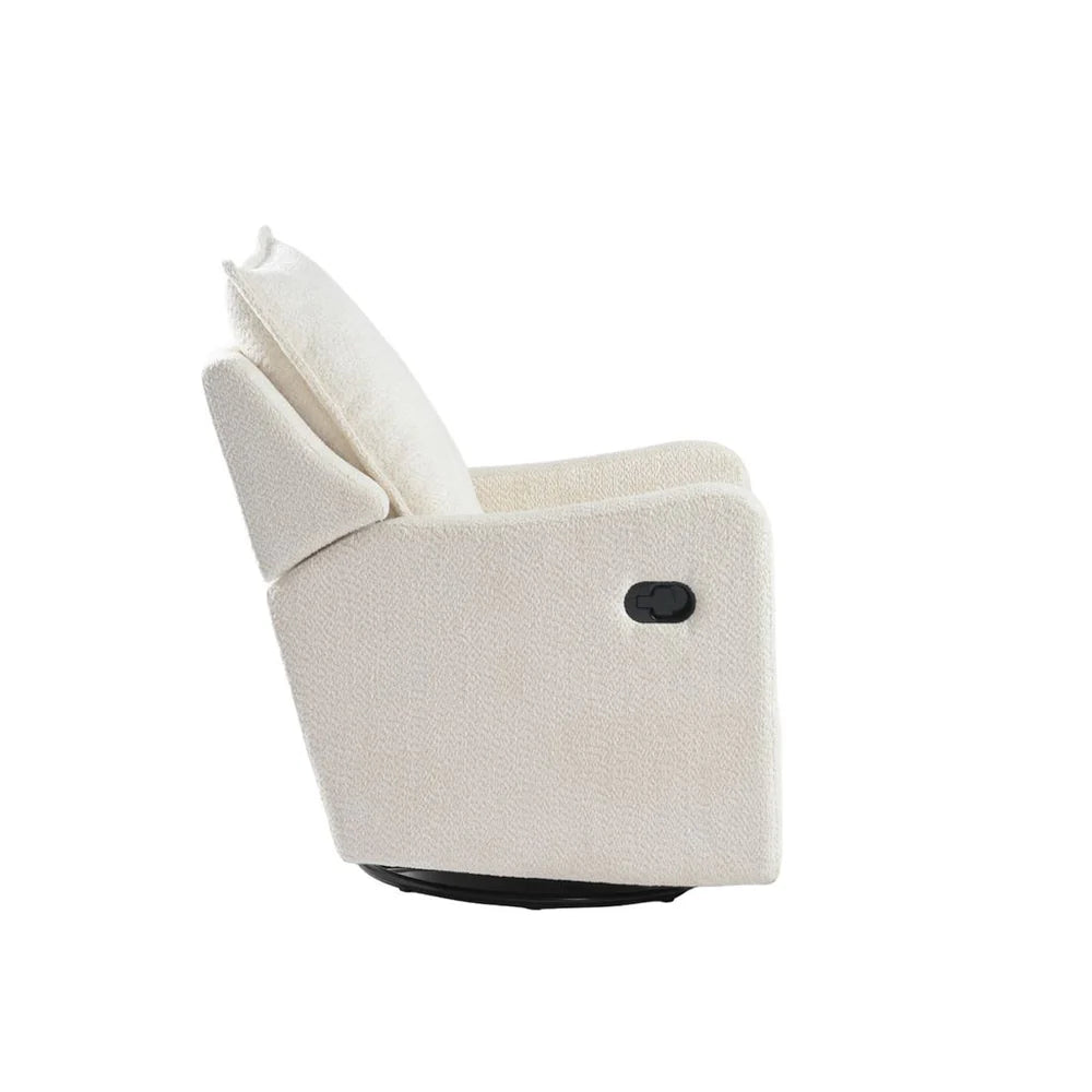Bebe & Beyond Nestler Nursing Chair – White Boucle