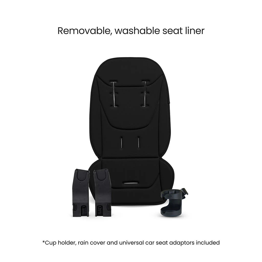 Silver Cross Breez Ultimate 360 Cloud T Beige Car Seat Bundle - Onyx Black Cloud T