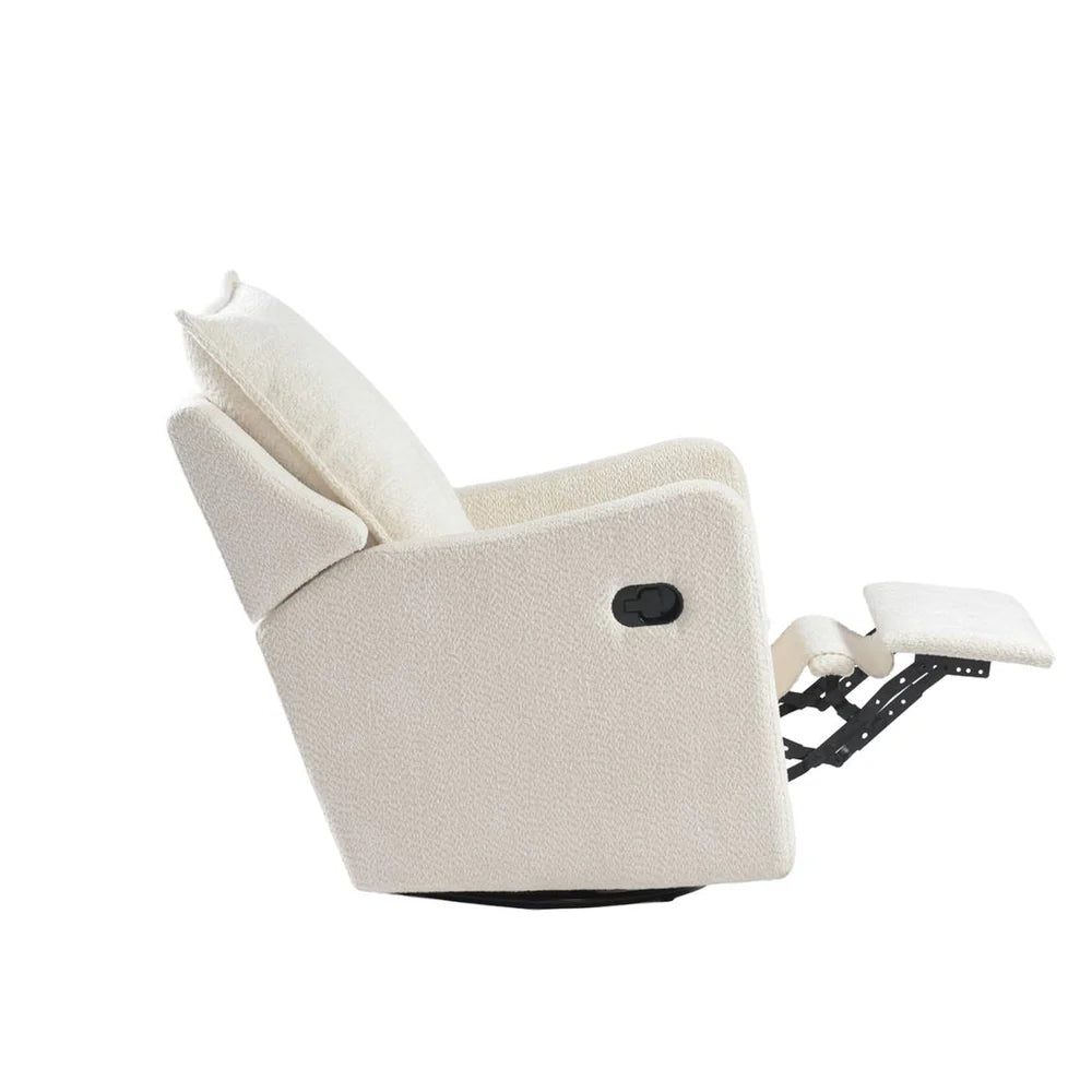 Bebe & Beyond Nestler Nursing Chair – White Boucle