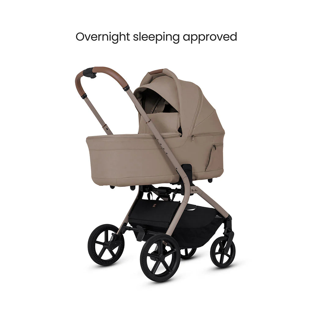 Silver Cross Breez Ultimate 360 Cloud T Beige Car Seat Bundle - Champagne Cozy Beige Cloud T