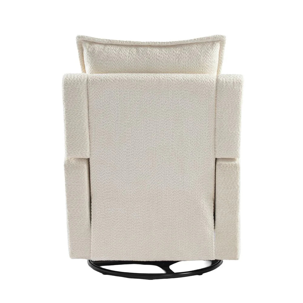 Bebe & Beyond Nestler Nursing Chair – White Boucle