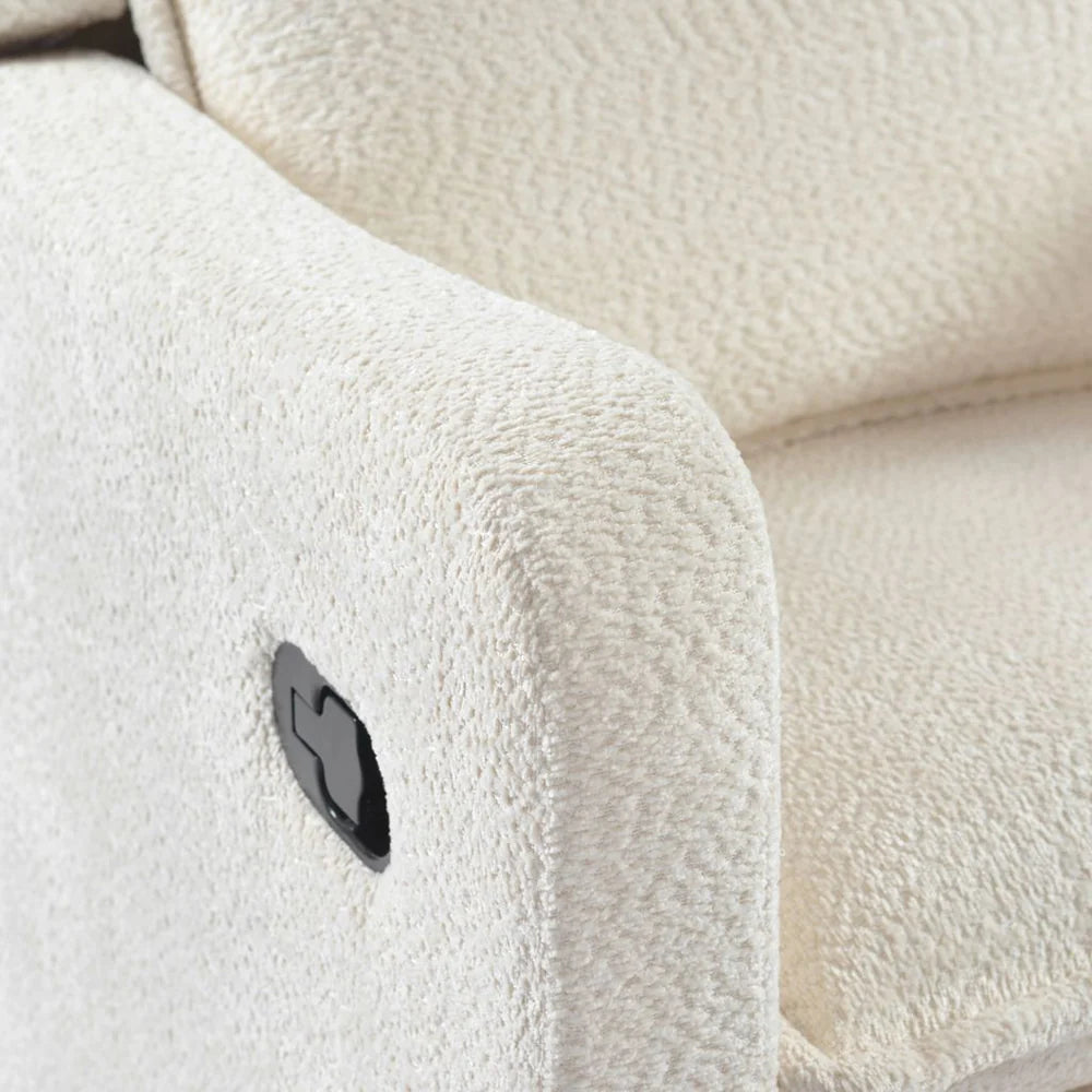 Bebe & Beyond Nestler Nursing Chair – White Boucle