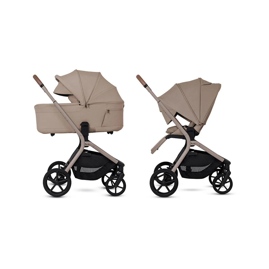 Silver Cross Breez Ultimate 360 Cloud T Beige Car Seat Bundle - Champagne Cozy Beige Cloud T