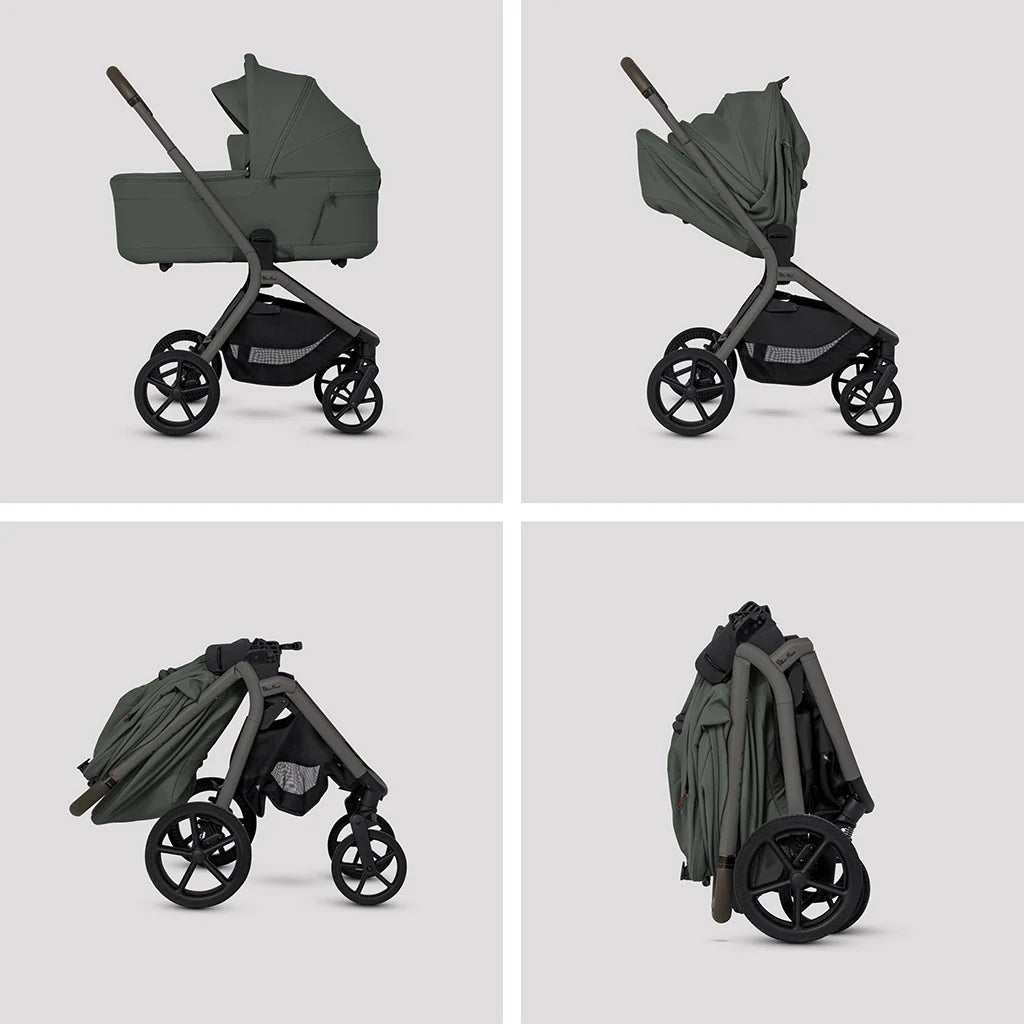 Silver Cross Breez Ultimate 360 Cloud T Beige Car Seat Bundle - Pewter Black Cloud T