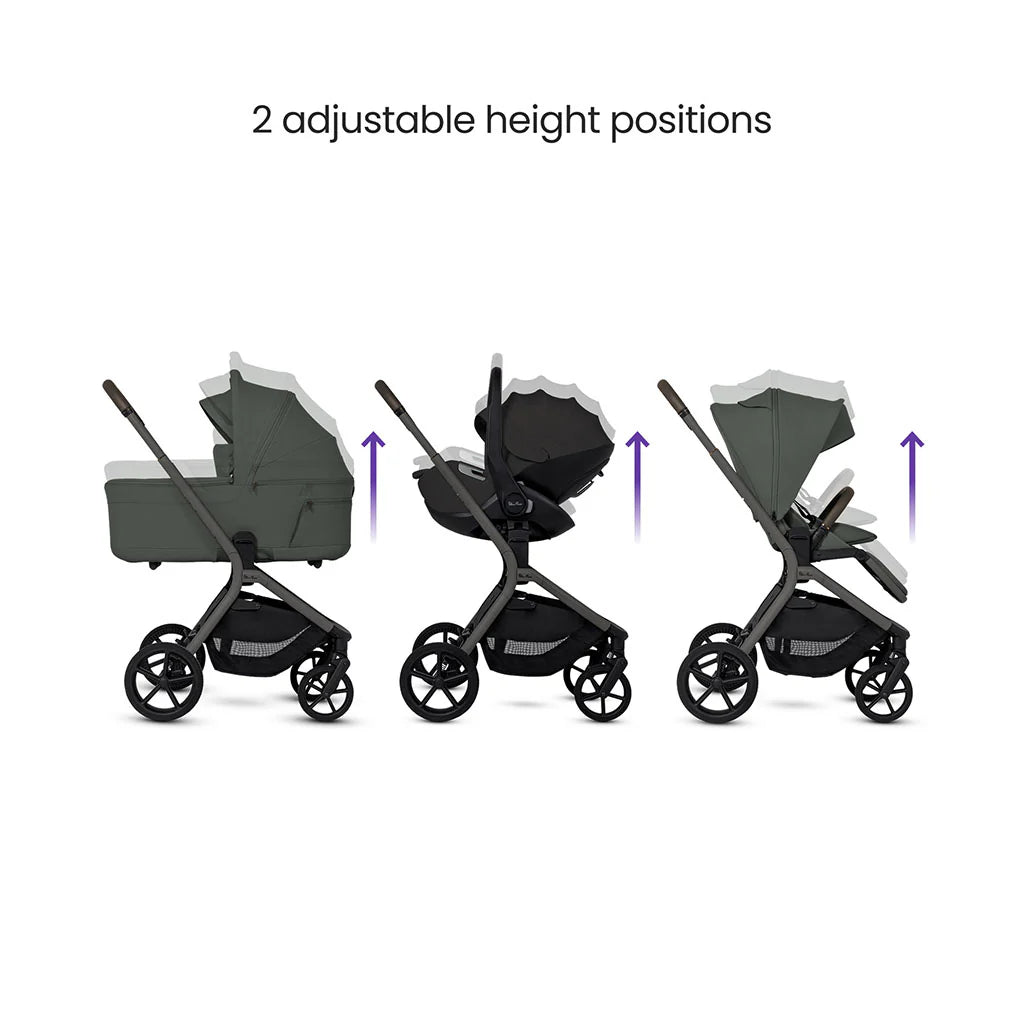 Silver Cross Breez Ultimate 360 Cloud T Beige Car Seat Bundle - Pewter Black Cloud T