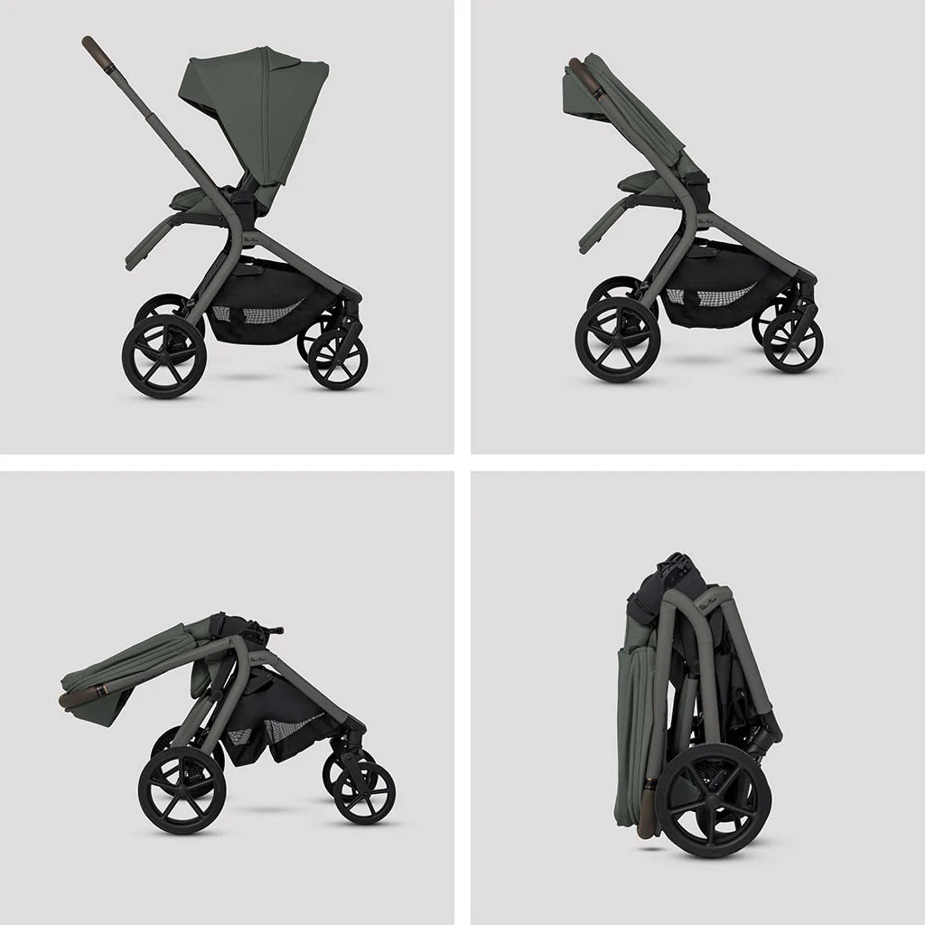Silver Cross Breez Ultimate 360 Cloud T Beige Car Seat Bundle - Pewter Black Cloud T