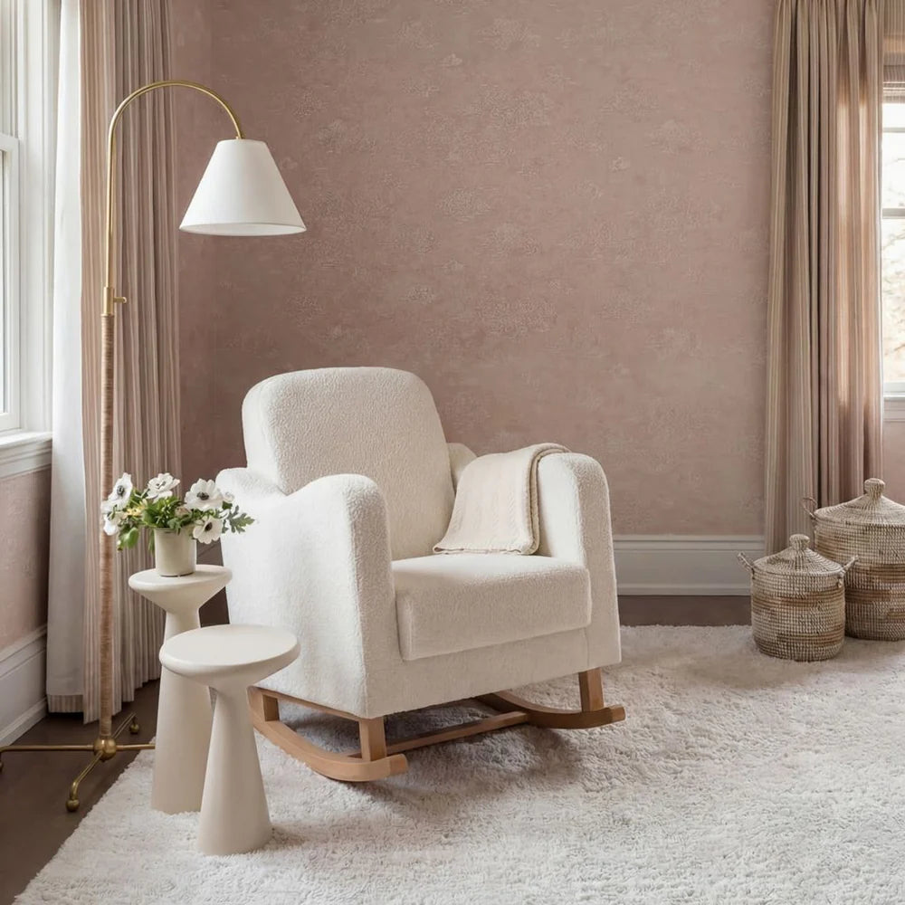 Bebe & Beyond Soother Nursing Chair – Boucle Collection Off White