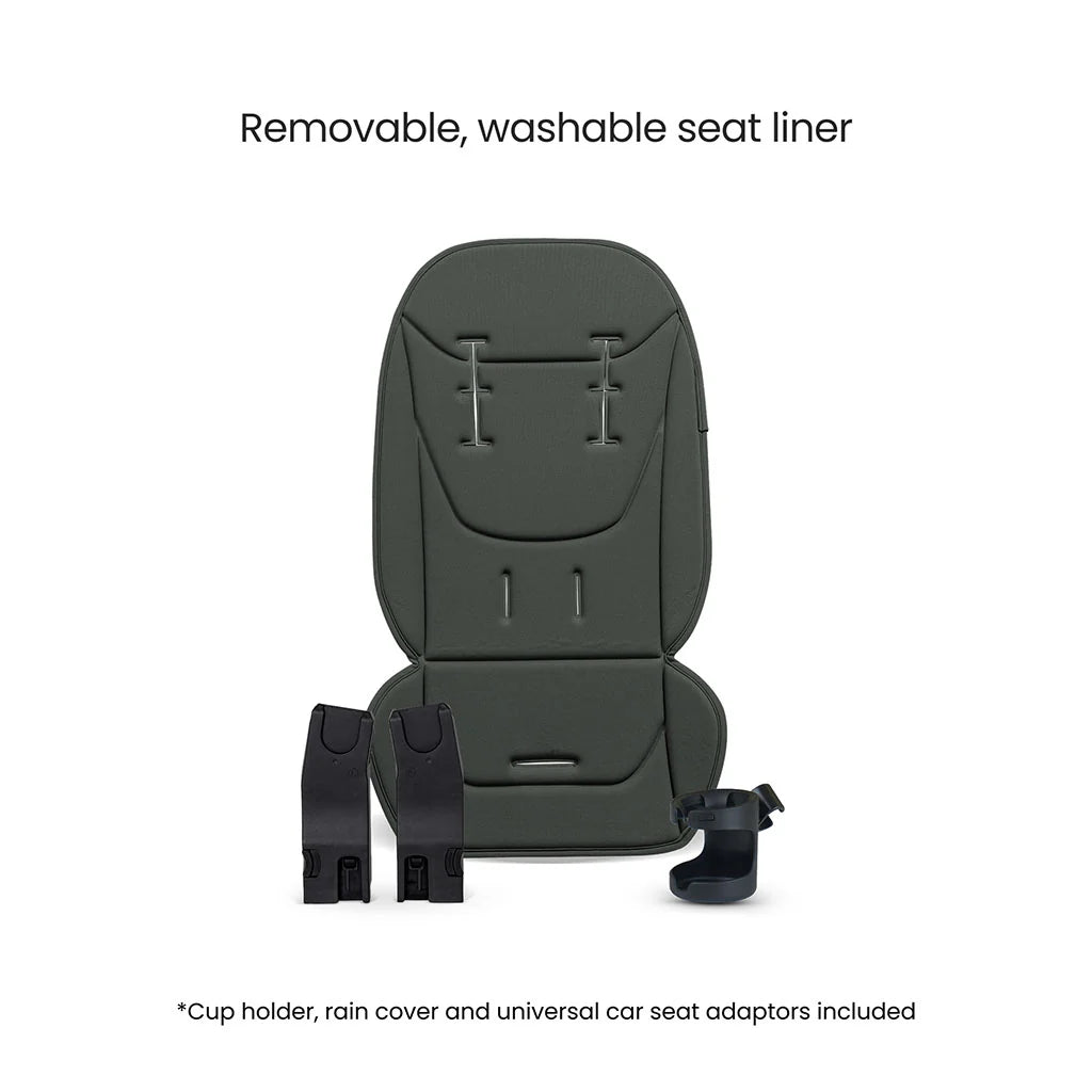 Silver Cross Breez Ultimate 360 Cloud T Beige Car Seat Bundle - Pewter Black Cloud T