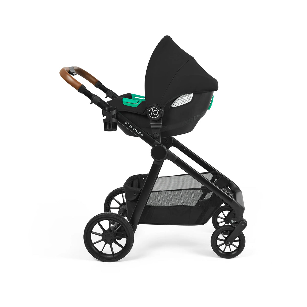 Ickle Bubba Virgo  growing  family  14 piece with I-size cirrus car seat & Isofix base- Black