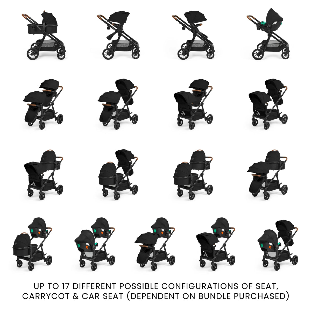 Ickle Bubba Virgo 12 piece - Black