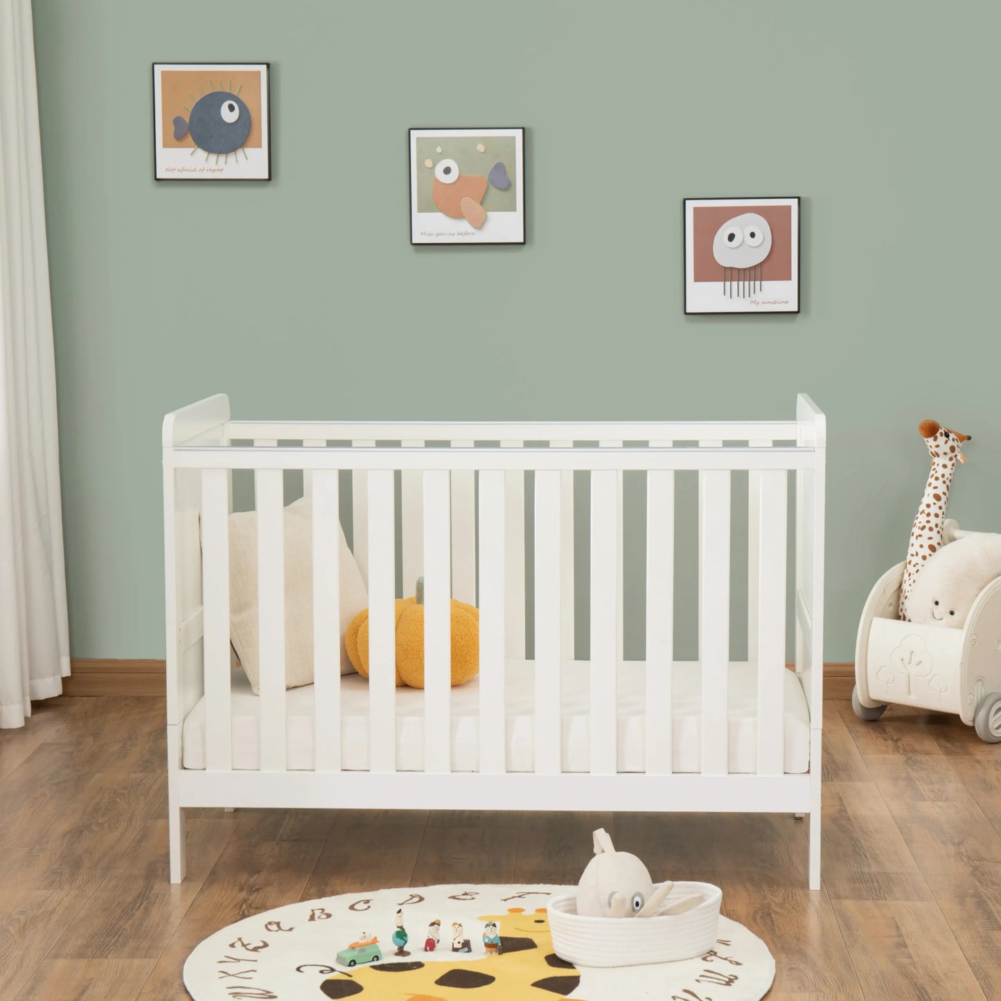 Caro Urban Mini Cot Bed – White *AUGUST OFFER