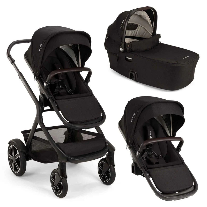 Nuna DEMI Next Tandem Bundle in Caviar and Buggy Board Open Box