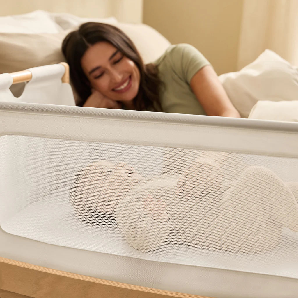 SnuzPod5 Bedside Crib Natural
