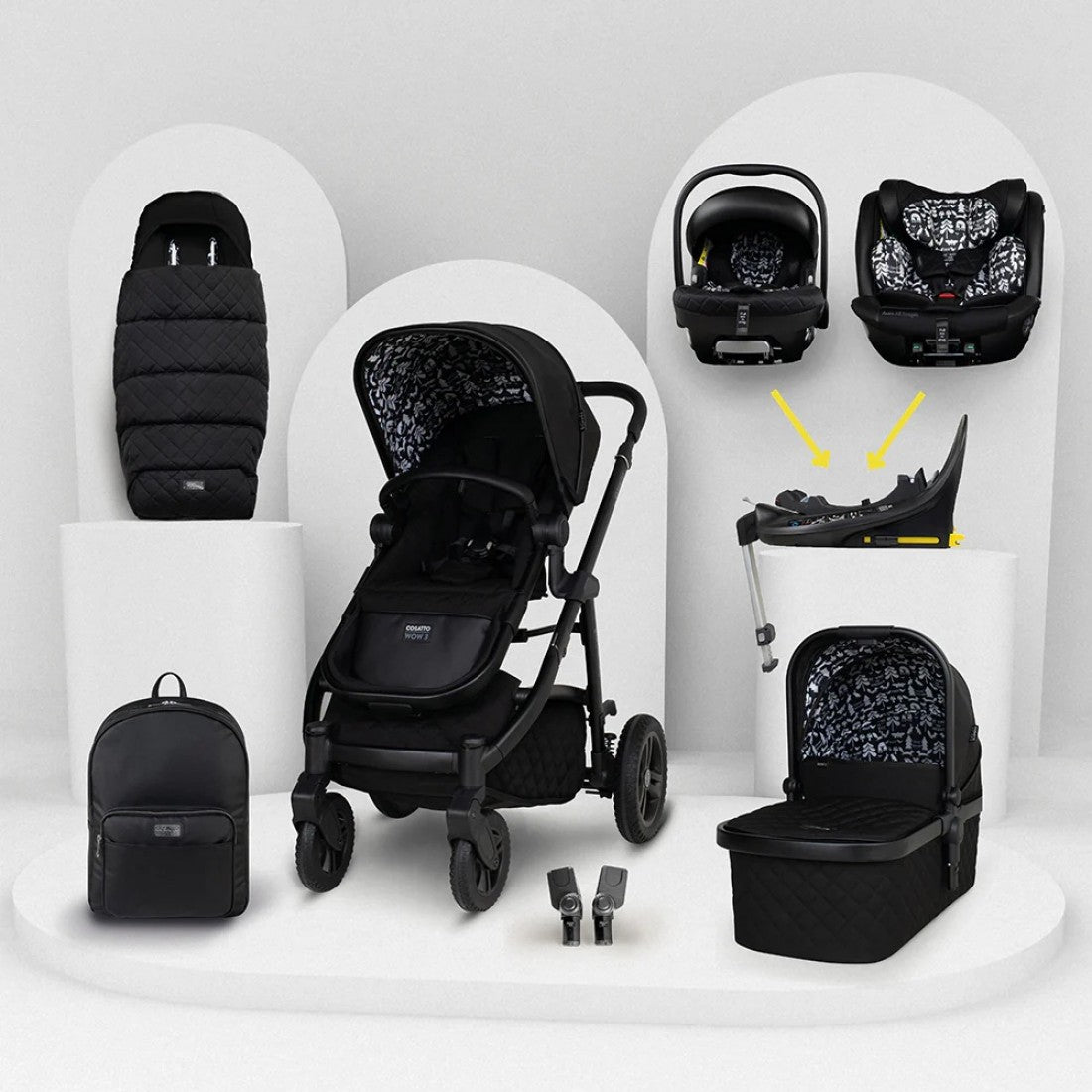 Cosatto Wow 3 Rotating All Stage Family Bundle, Silhouette