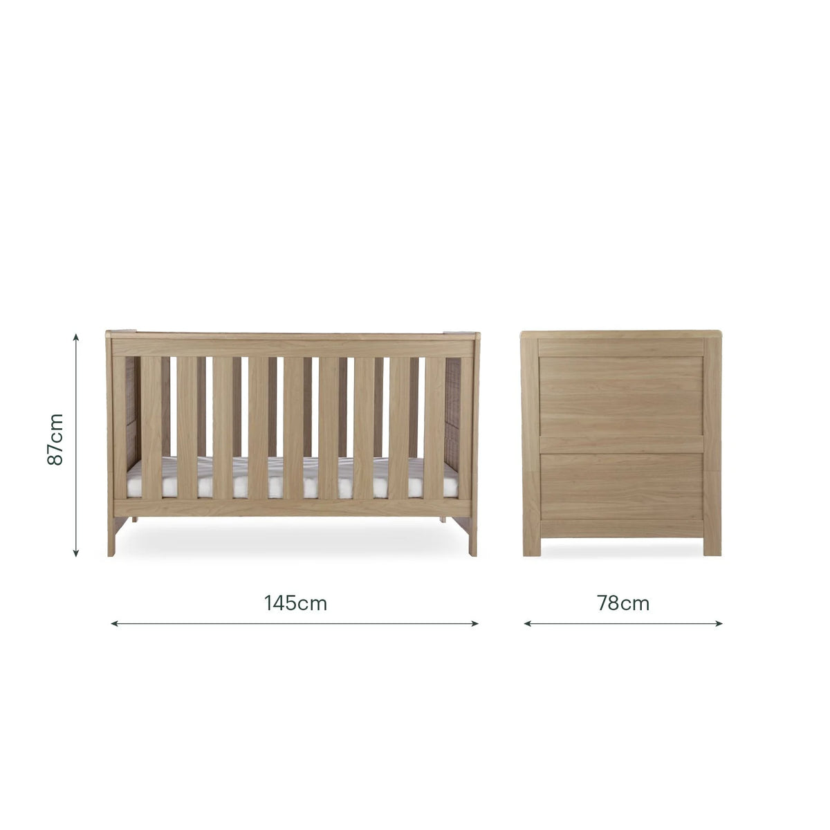 Cuddle Co Burford 3 Piece Nursery Furniture Set - Oak