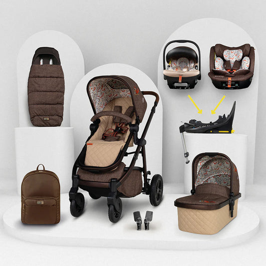 Cosatto Wow 3 Rotating All Stage Family Bundle, Foxford Hall 2 bases