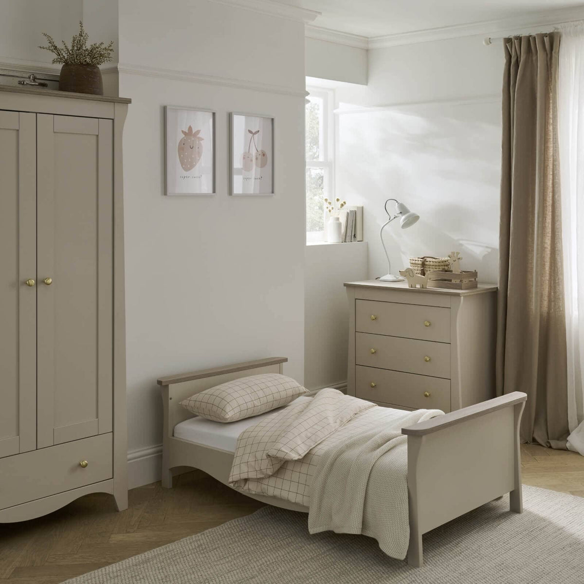 Cuddle Co Clara Toddler Bed - Cashmere & Ash