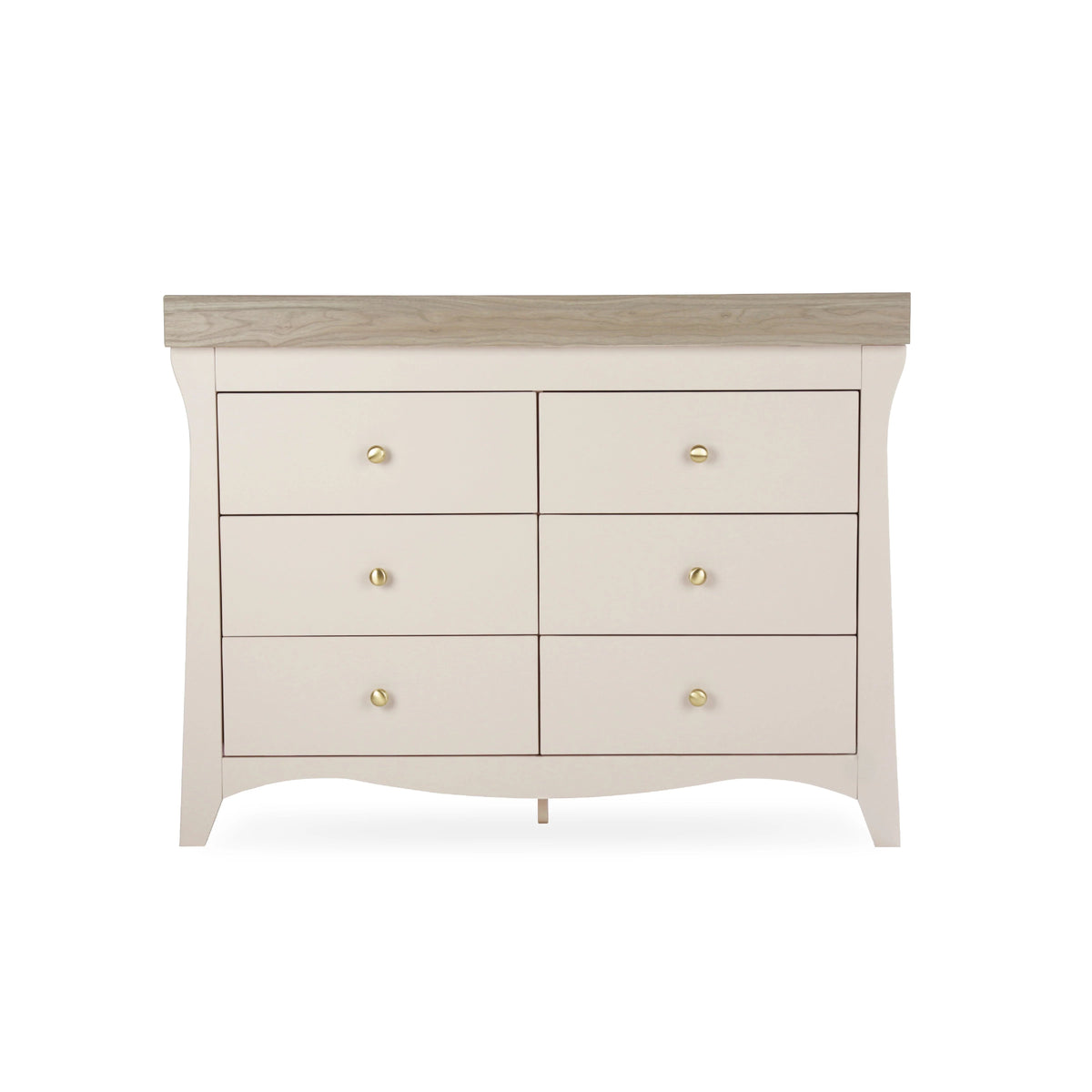 Cuddle Co Clara Luxe 6 Drawer Dresser - Cashmere & Ash Pre Order