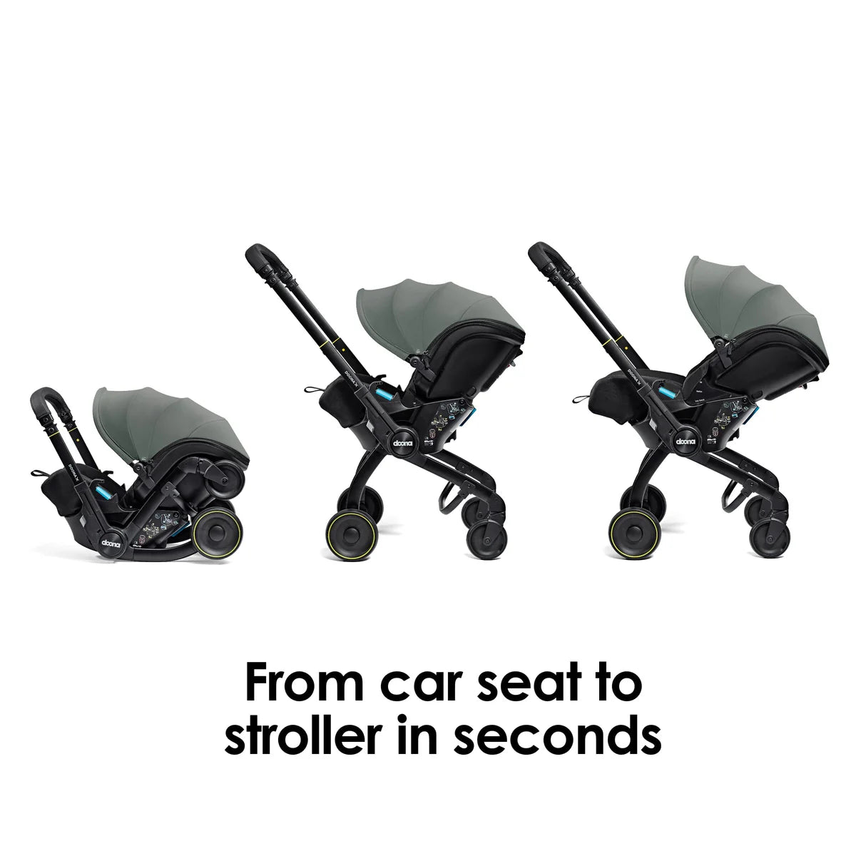 Doona X Recline Car Seat and Stroller Slate Green
