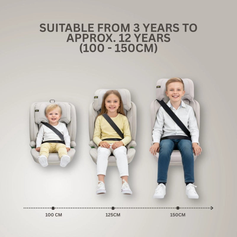 JoviKids Leon i-Size Group 2/3 Booster Car Seat – Milkstone