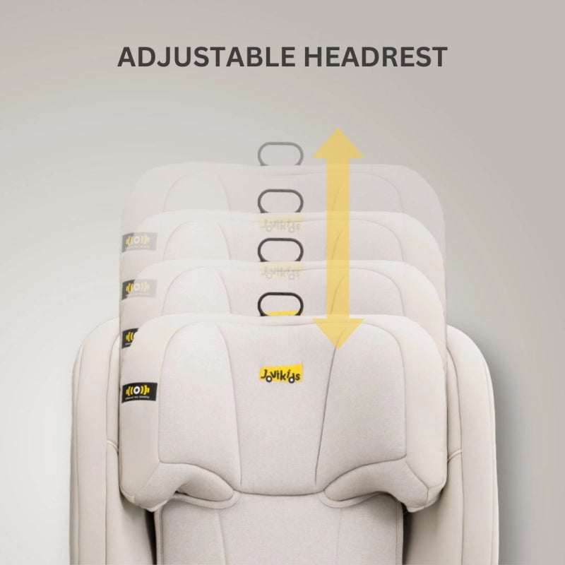 JoviKids Leon i-Size Group 2/3 Booster Car Seat – Milkstone