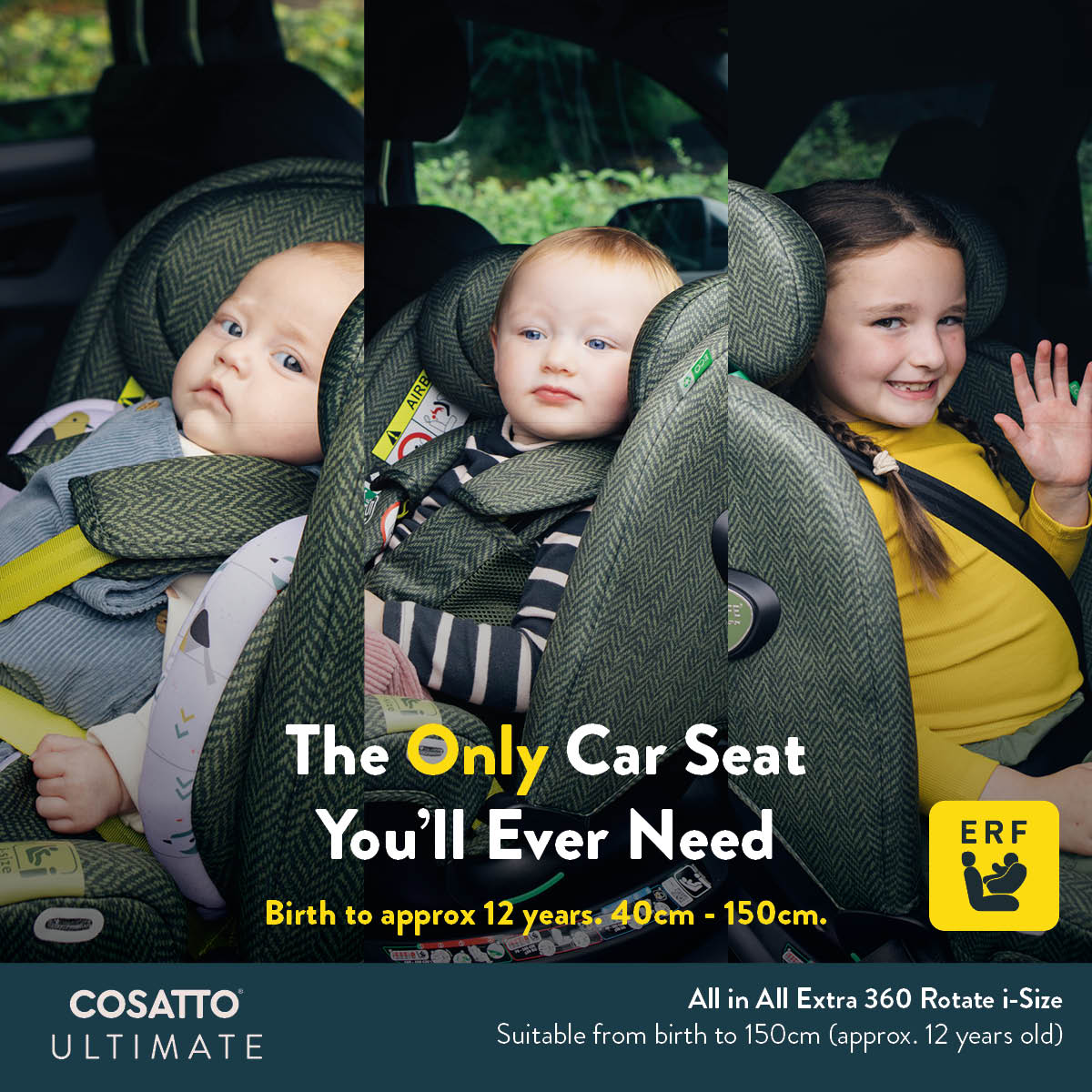 Cosatto All in All Extra i-Size 360 Car Seat Camille