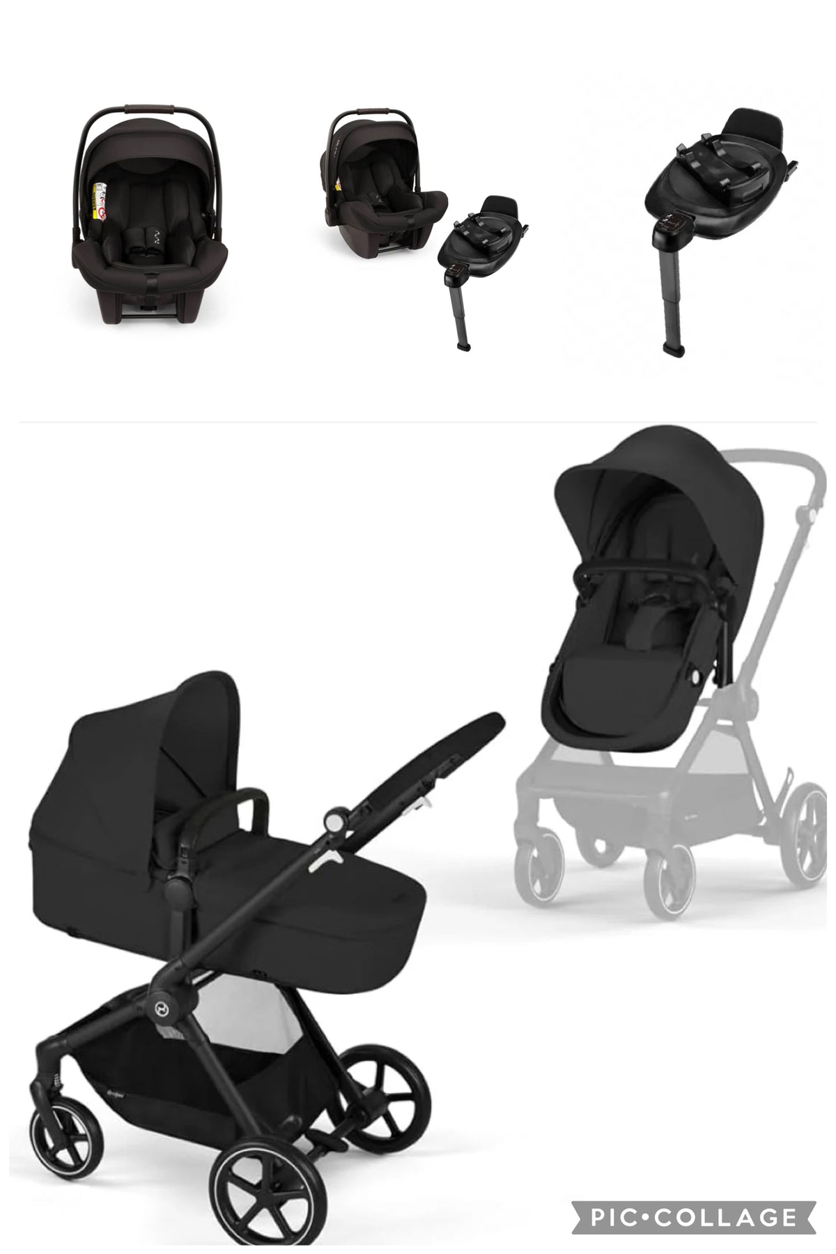Cybex Eos 2 in 1 Nuna Pipa Lite And Rotating Base