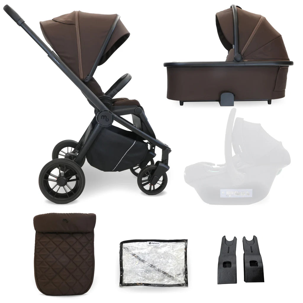 My Babiie MB450 2-in-1 Pushchair & Carrycot - Chocolate  *PRE ORDER