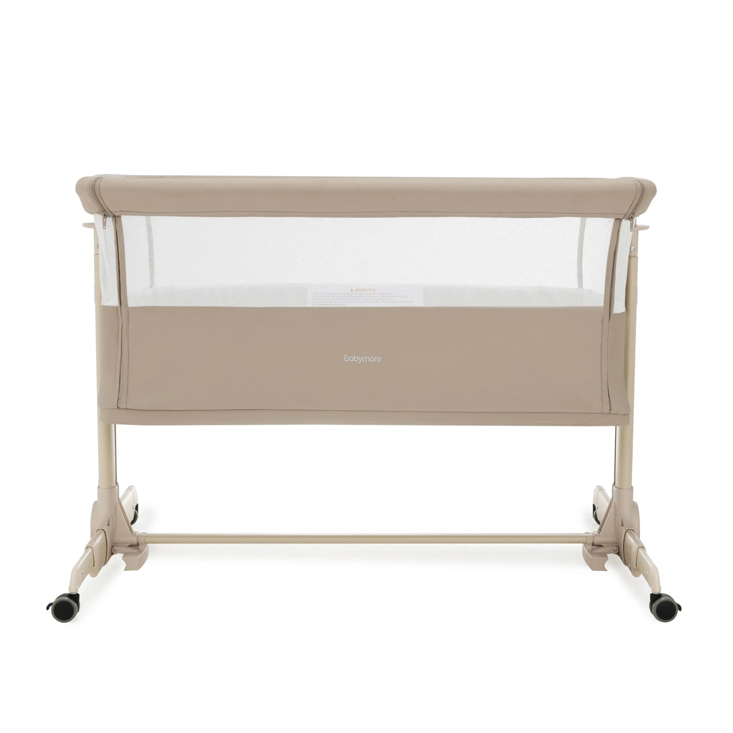 Babymore Neera Bedside Crib – Khaki *AUGUST OFFER