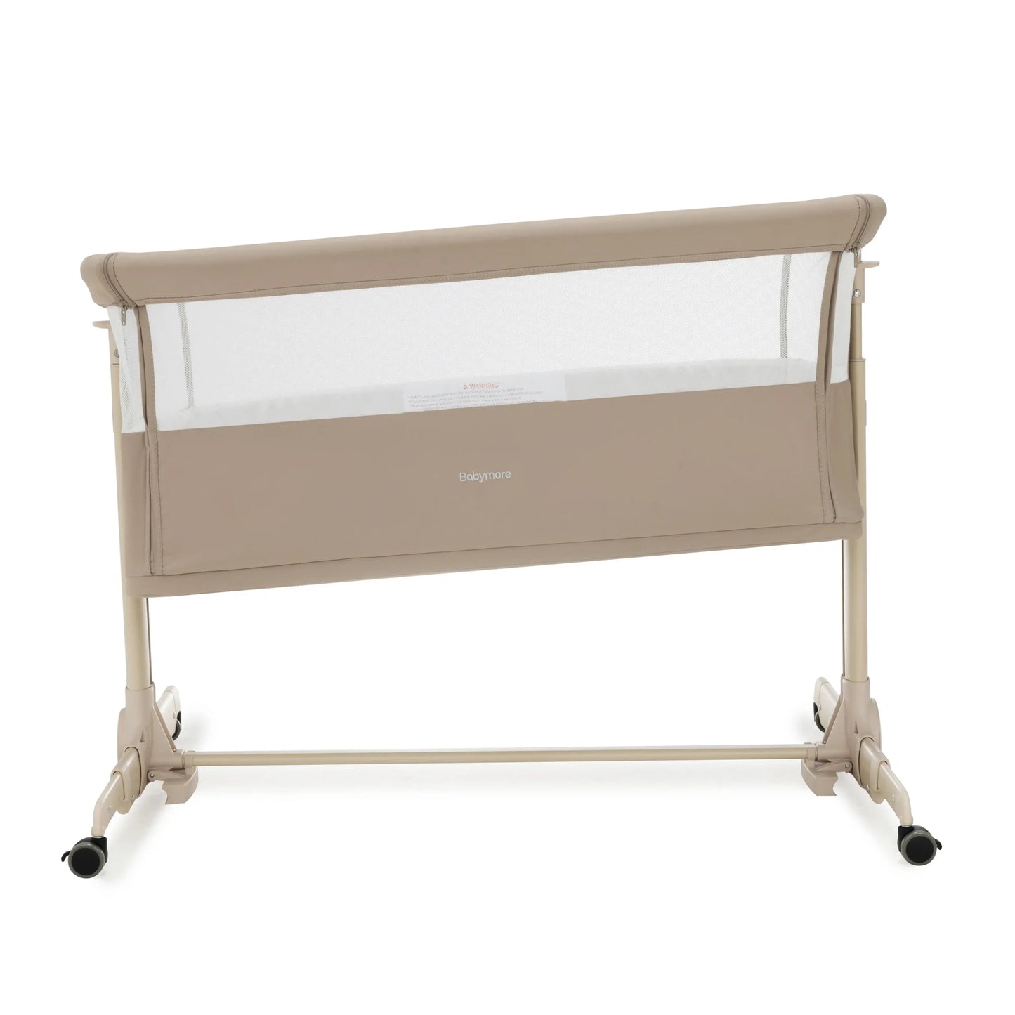 Babymore Neera Bedside Crib – Khaki *AUGUST OFFER