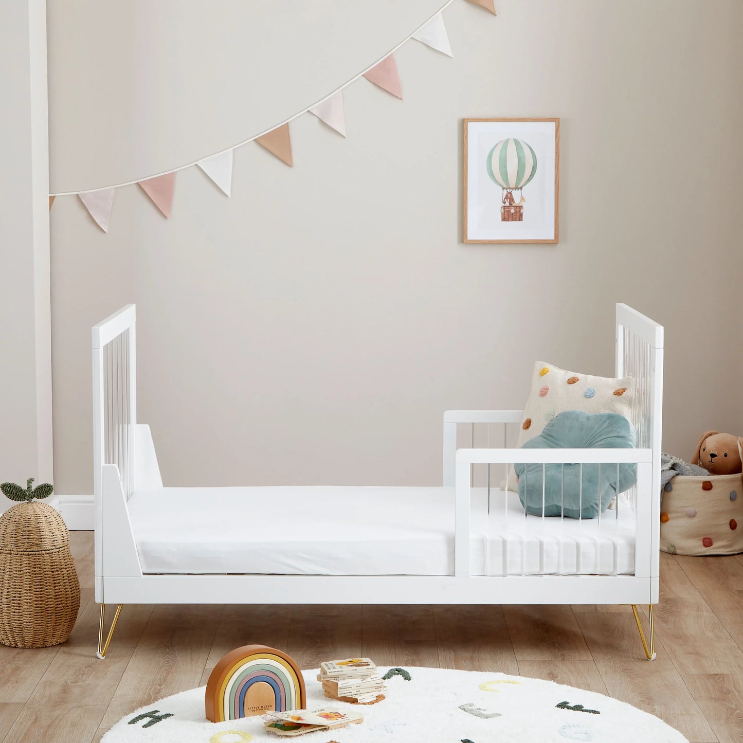 Kimi XL Acrylic Cot Bed *JULY OFFER
