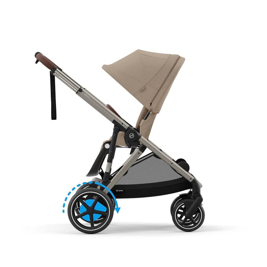 CYBEX e-Gazelle S Pushchair and Carrycot - Almond Beige