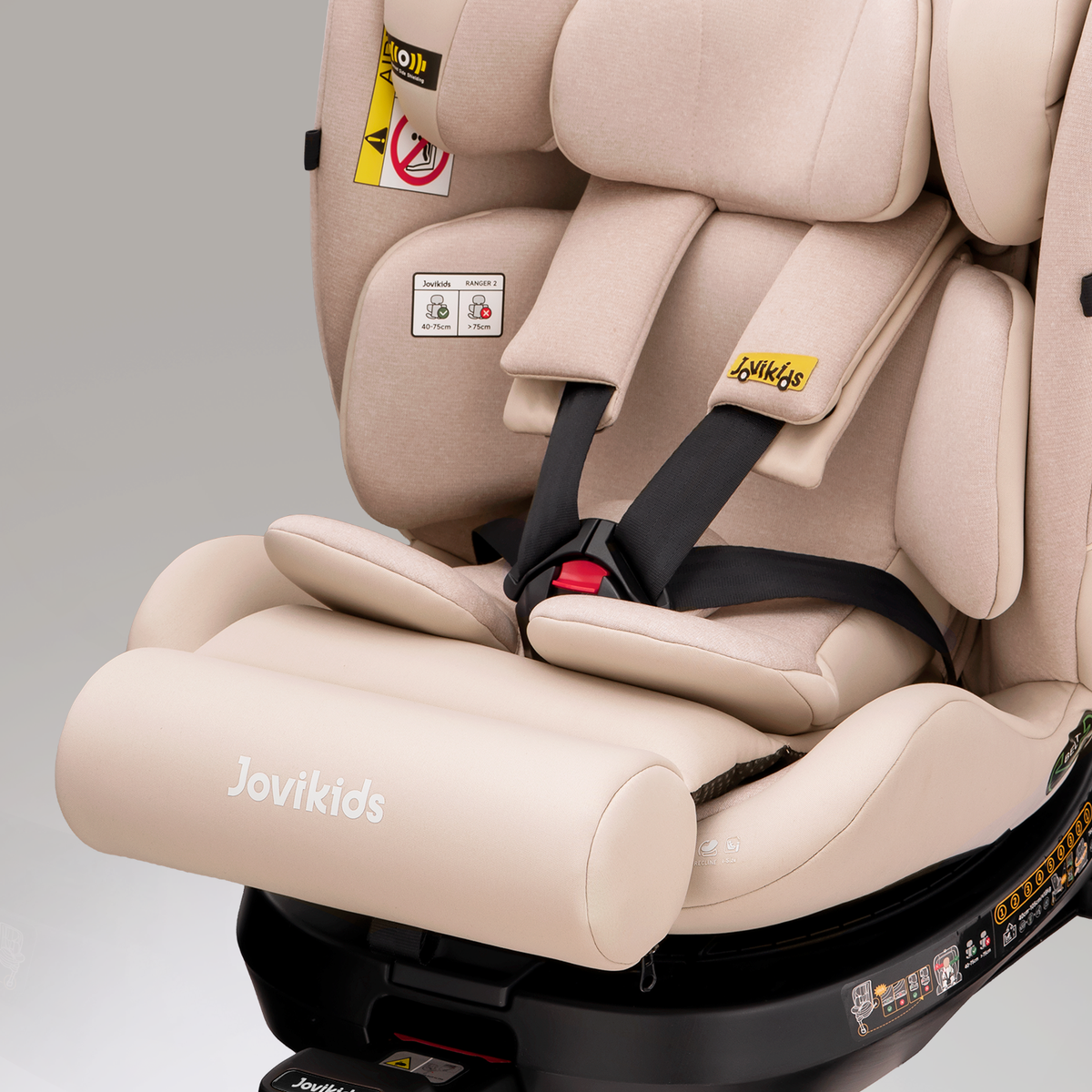 Jovikids Ranger 2 i-Size 360 Rotating Car Seat, 40-150cm All-in-One Rosewood