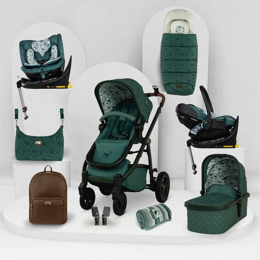 Cosatto Wow 3 Special Edition All Stage Family Rotate & Recline 2 Base Bundle Wildwood *AUGUST OFFER