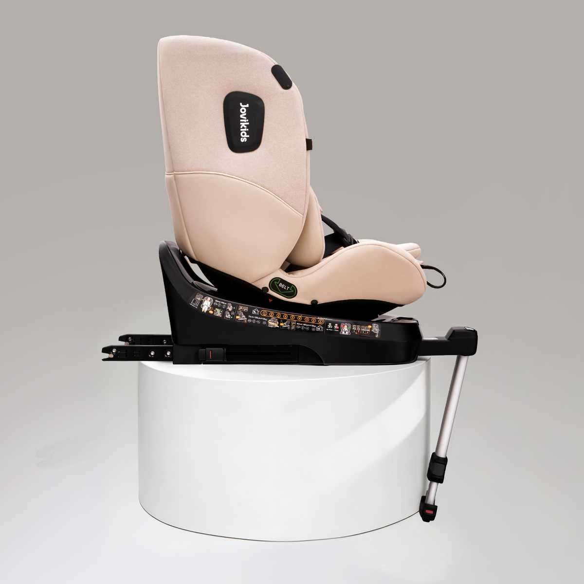 Jovikids Ranger 2 i-Size 360 Rotating Car Seat, 40-150cm All-in-One Rosewood