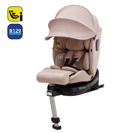 Jovikids Ranger 2 i-Size 360 Rotating Car Seat, 40-150cm All-in-One Rosewood