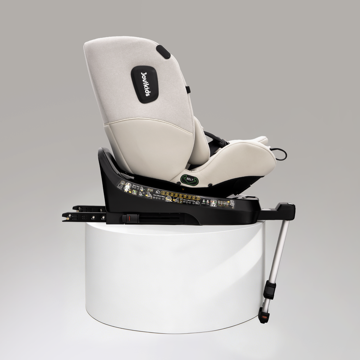Jovikids Ranger 2 i-Size 360 Rotating Car Seat, 40-150cm All-in-One Milkstone