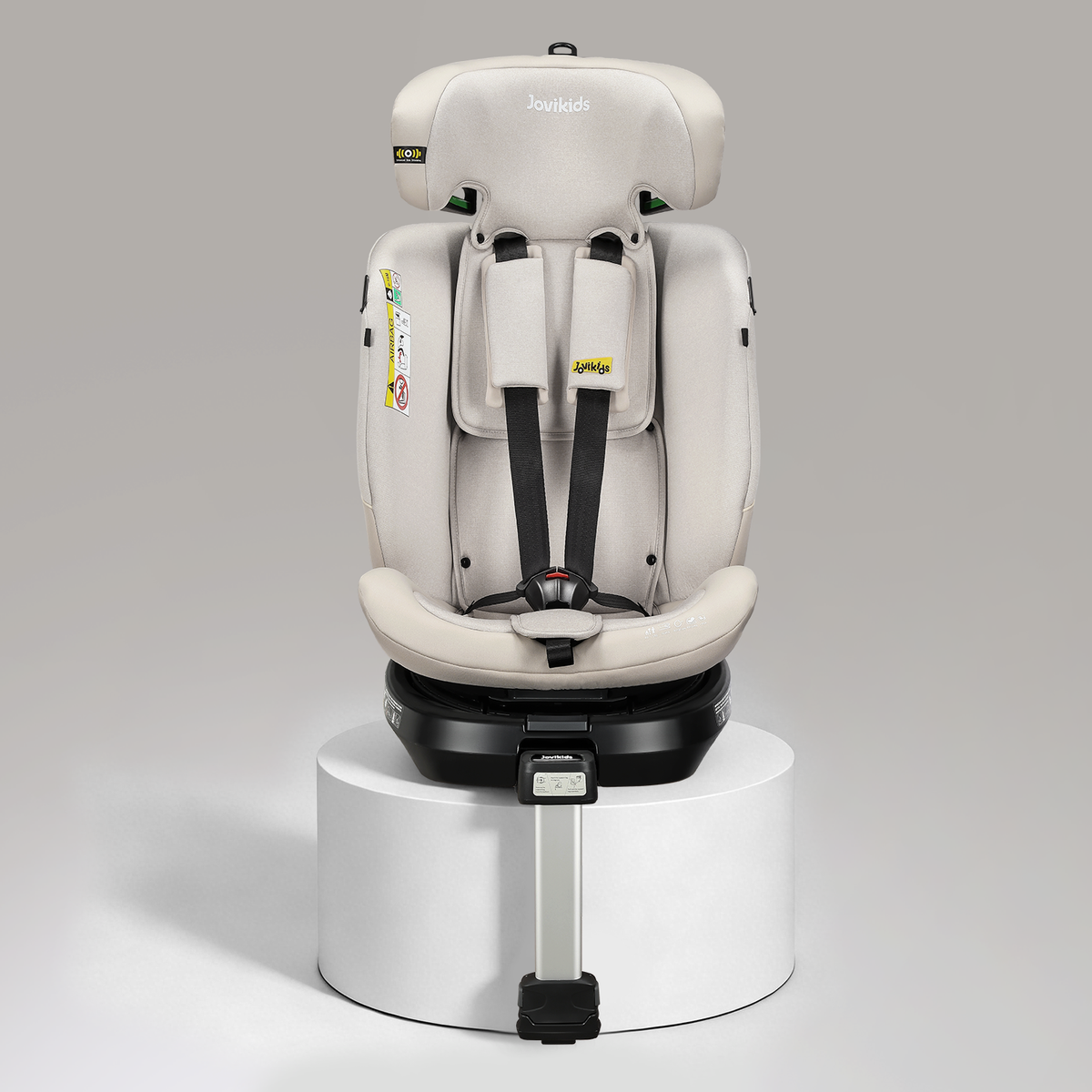 Jovikids Ranger 2 i-Size 360 Rotating Car Seat, 40-150cm All-in-One Milkstone