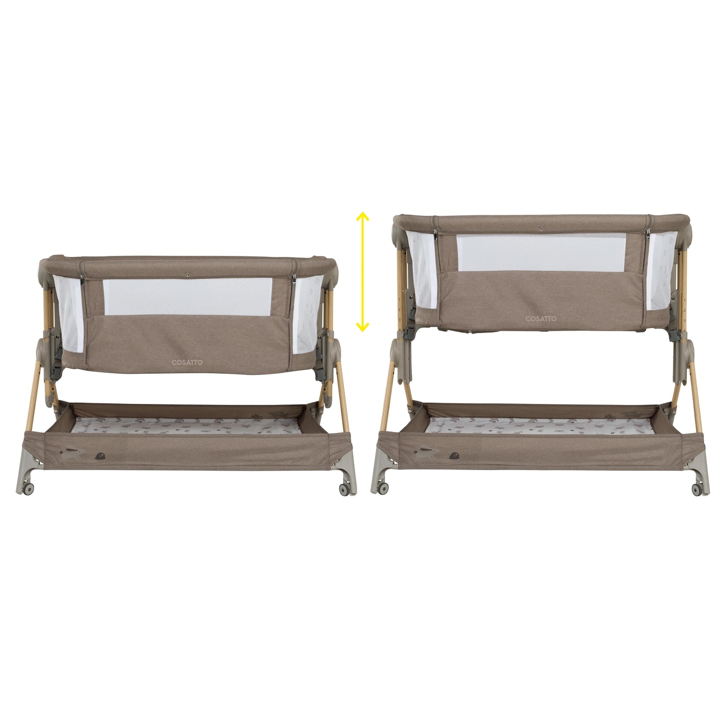 Cosatto Close to Me Folding Bedside Crib Lollop