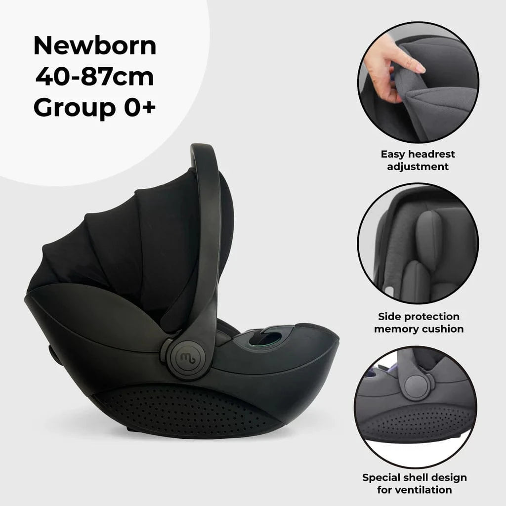My Babiie Travel System 3 in 1 - MB450 i-Size With Spin 360 Car Seat and Isofix - Pink