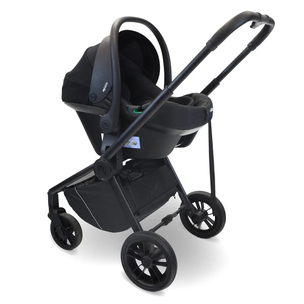My Babiie Travel System 3 in 1 - MB450 i-Size With Spin 360 Car Seat and Isofix - Black