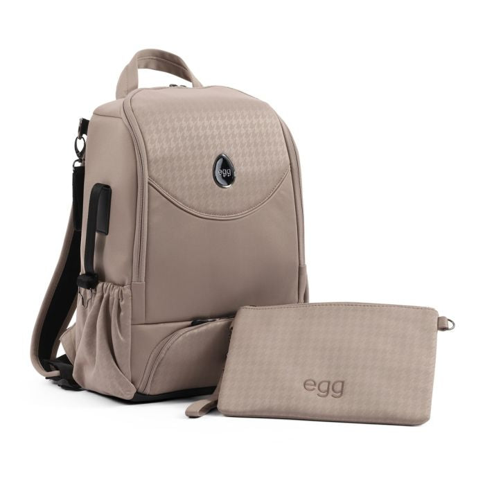 Egg 3 Luxury Travel Bundle With Shell i-Size Car Seat Houndstooth Almond Special Edition