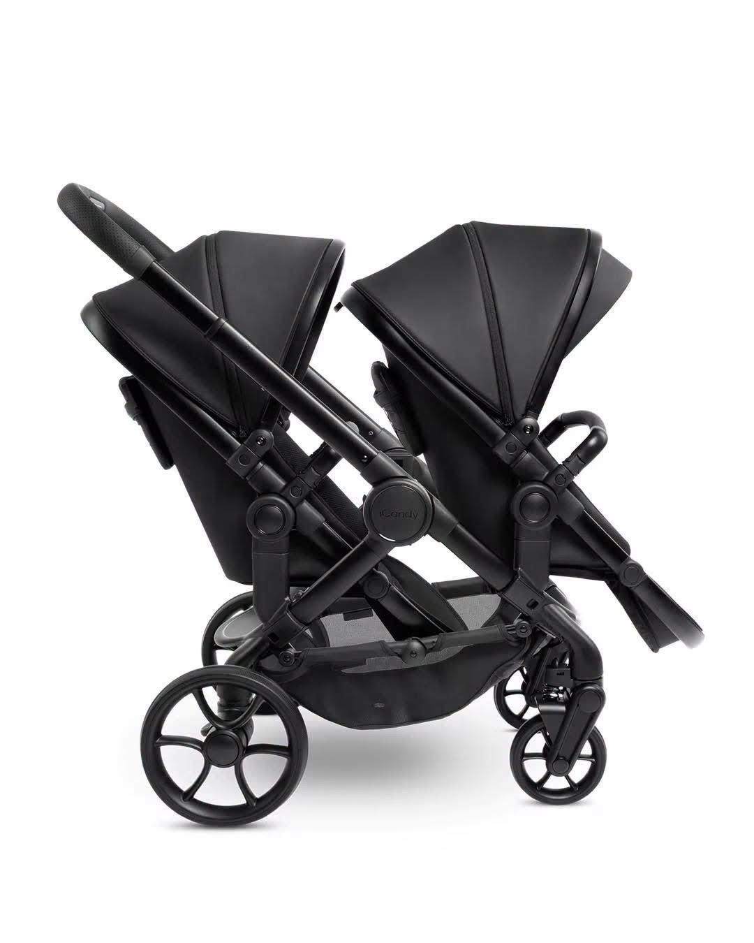iCandy Peach 7 Twin Bundle Studio Ex Display Inc Bag and 2 Footmuffs