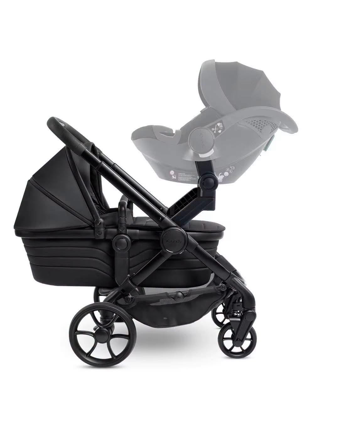 iCandy Peach 7 Twin Bundle Studio Ex Display Inc Bag and 2 Footmuffs