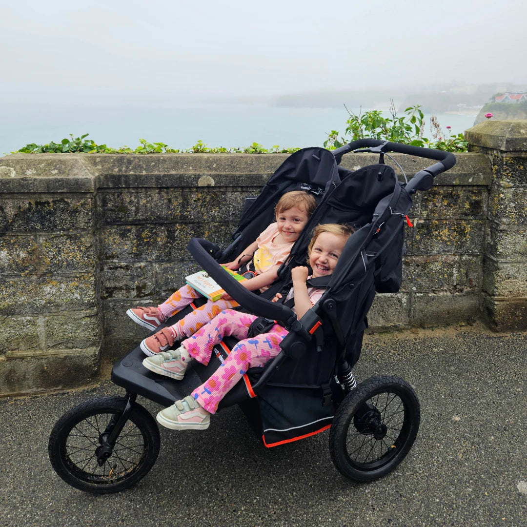 Out n About Nipper Double V6 Plus Twin Bundle Summit Black Pre Order