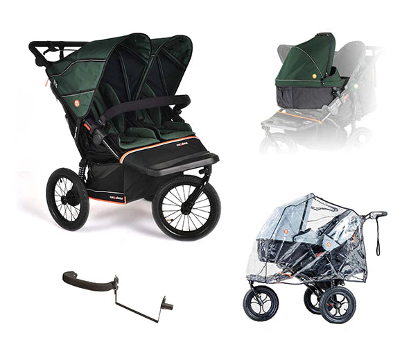 Out n About Nipper Double V6 Plus Newborn and Toddler Bundle Sycamore Green Pre Order