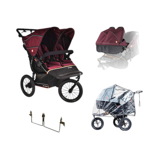 Out n About Nipper Double V6 Plus Twin Bundle Brambleberry Red Pre Order